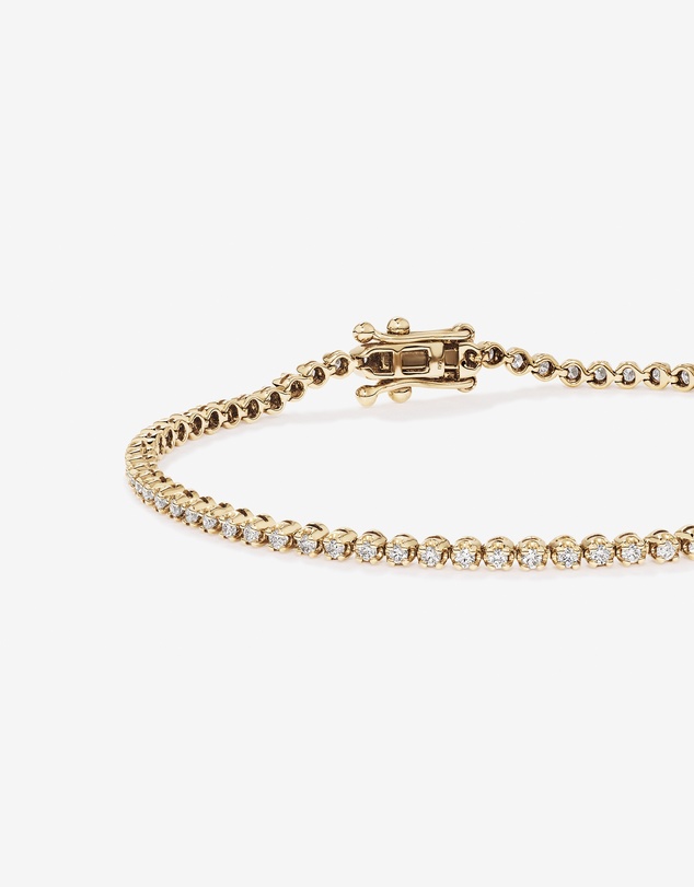 Michael Hill - 0.90 Carat TW Laboratory-Grown Diamond Tennis Bracelet in 10kt Yellow Gold