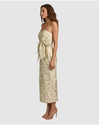 Romance by Honey and Beau - Crechia Jacquard Bow Dress