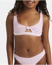 Roxy - Girls 8 to 16 Daisy Check Bralette Two Piece