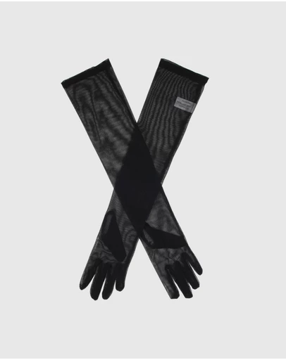 DENTS - Long Sheer Tulle Gloves