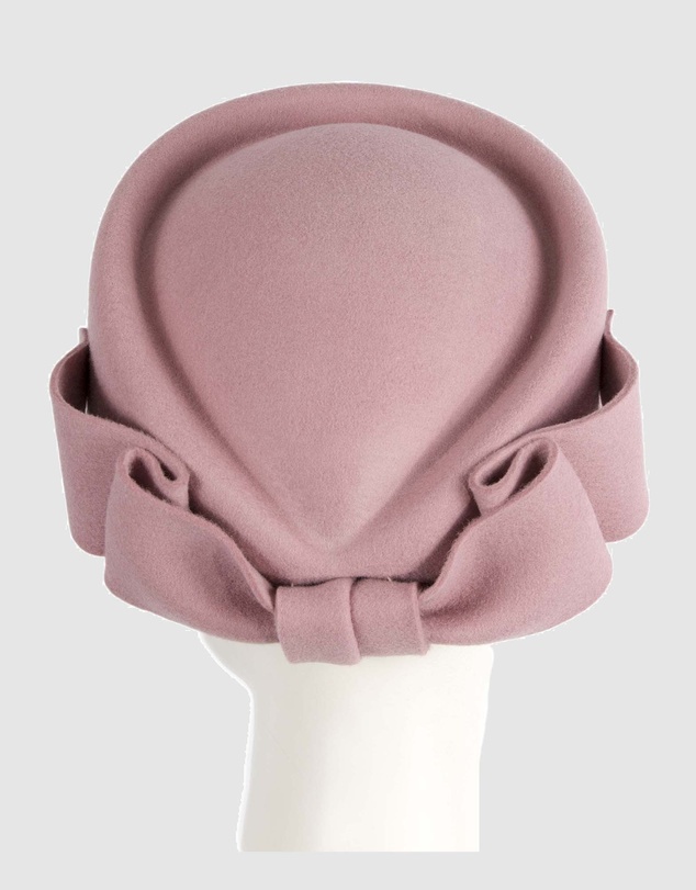 Max Alexander - Felt Dusty Pink Pillbox Hat