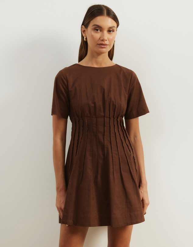 Atmos&Here - Maya Pleat Mini Dress