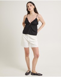 Subtitled - Gia Poplin Frill Cami