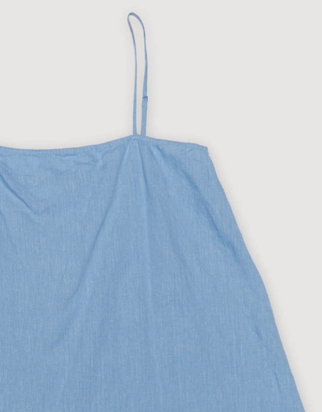 Revibe - Repaired Assembly Label Linen Slip Dress
