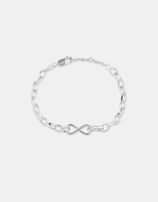 Michael Hill - Infinity Belcher Chain Bracelet in Sterling Silver