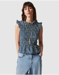 & Other Stories - Smocked Frill Top