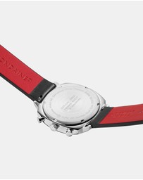 Mondaine - Official Swiss Railways Grand Cushion Vegan Grape Leather Watch Set