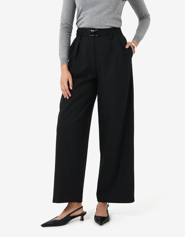 Forcast - Nadia Buckle Wide Leg Pants