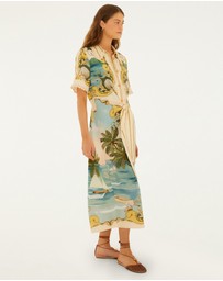 Farm Rio - Royal Sea Multicolor Midi Dress