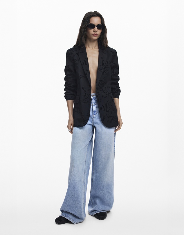 Desigual - Lettering blazer