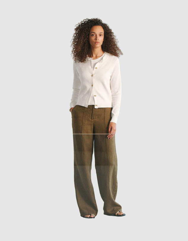 Trenery - Linen Pintucked Pant