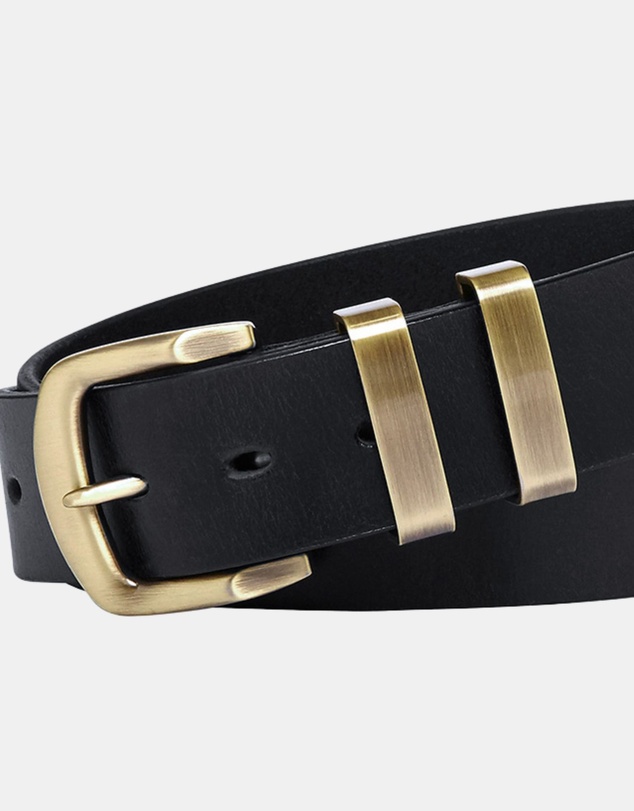 Buckle - Jackaroo. Australian Made Full Grain Natural Leather Belt. 38mm width.