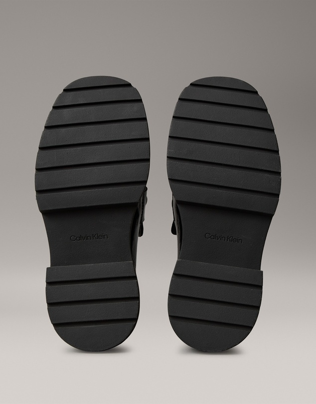 Calvin Klein - Leather Chunky Apron Toe Loafers
