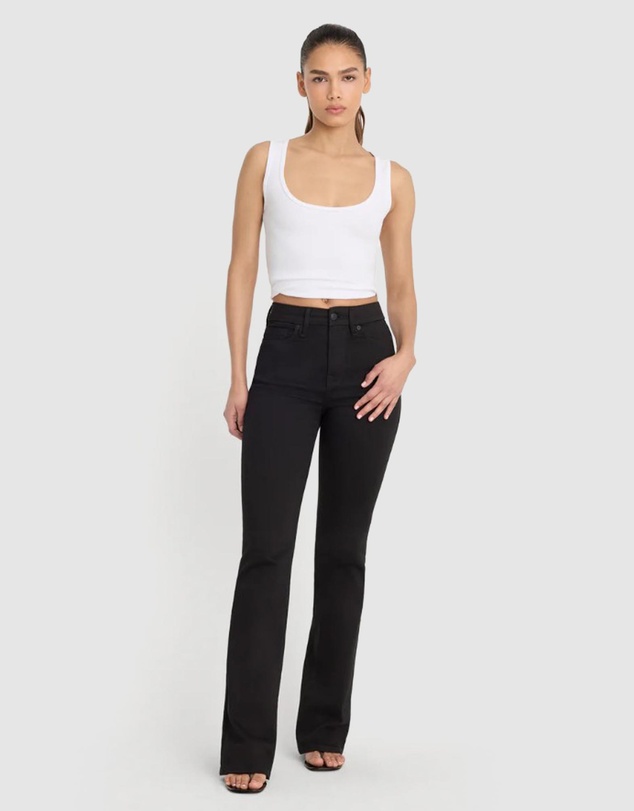 Good American - Never Fades Good Classic Slim Bootcut Jeans