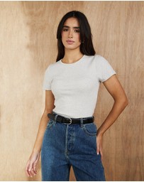 Atmos&Here - Organic Cotton Slim Fit Rib Tee