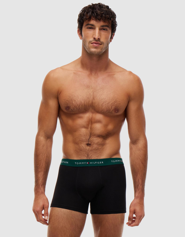 Tommy Hilfiger - 3-Pack Signature Logo Contrast Waistband Trunks