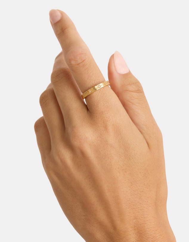 By Charlotte - Gold Stardust Ring