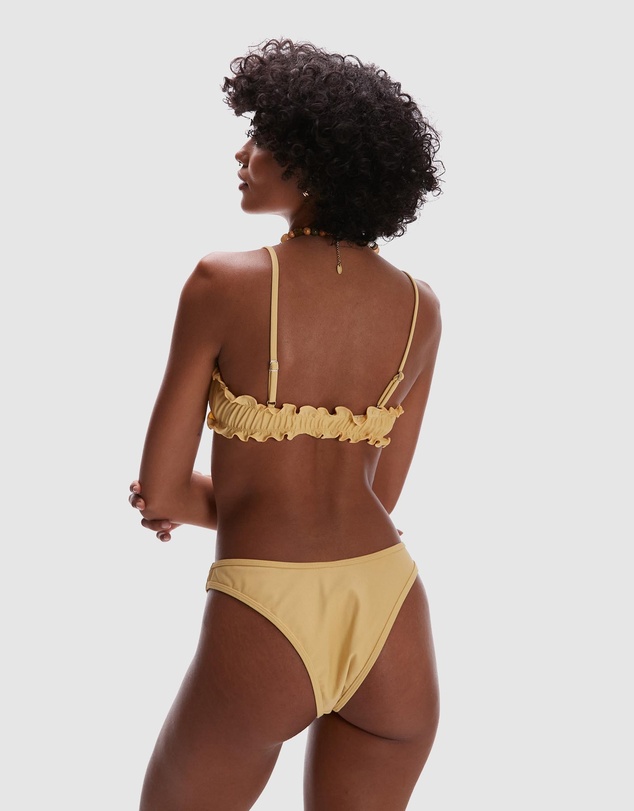 TOPSHOP - Miami Frill Bandeau Bikini Top