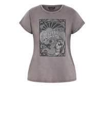 City Chic - Moonlight Cuff Tee
