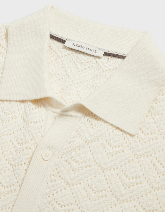 Peckham Rye  - Peckham Rye Open Stitch Knitted SS Shirt