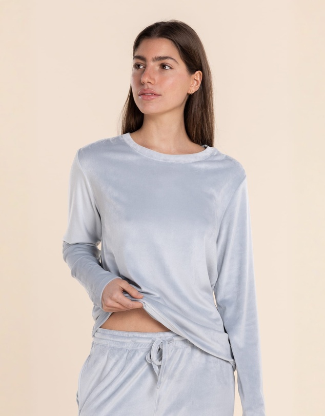 Gingerlilly - Thea Velour Long Lounge Set