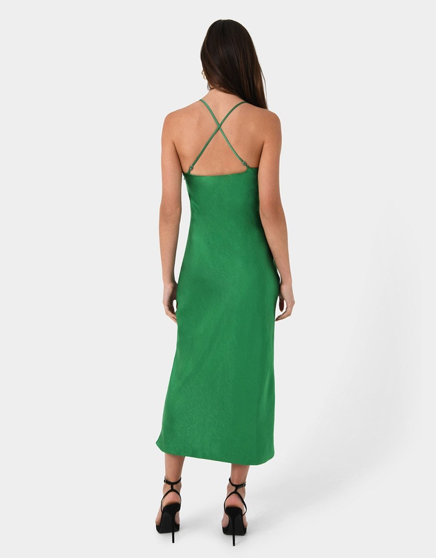 Forcast - Samaya Satin Midi Dress