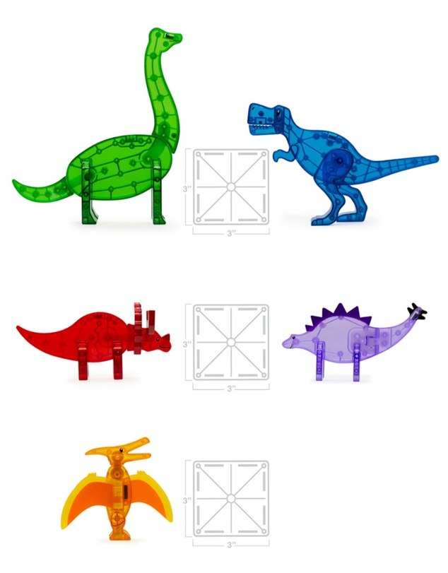 Magna-Tiles - MAGNA-TILES - Dinos - 5 Piece Set