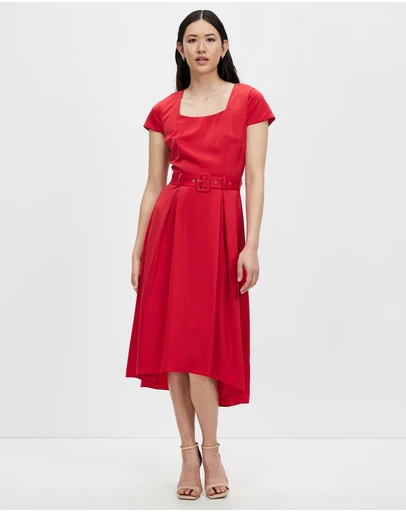 Pink Ruby - Wonderful Moments Cap Sleeve Dress