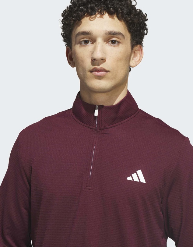 adidas Performance - PERFORMANCE TEXTURE QUARTER-ZIP SWEATSHIRT Mens