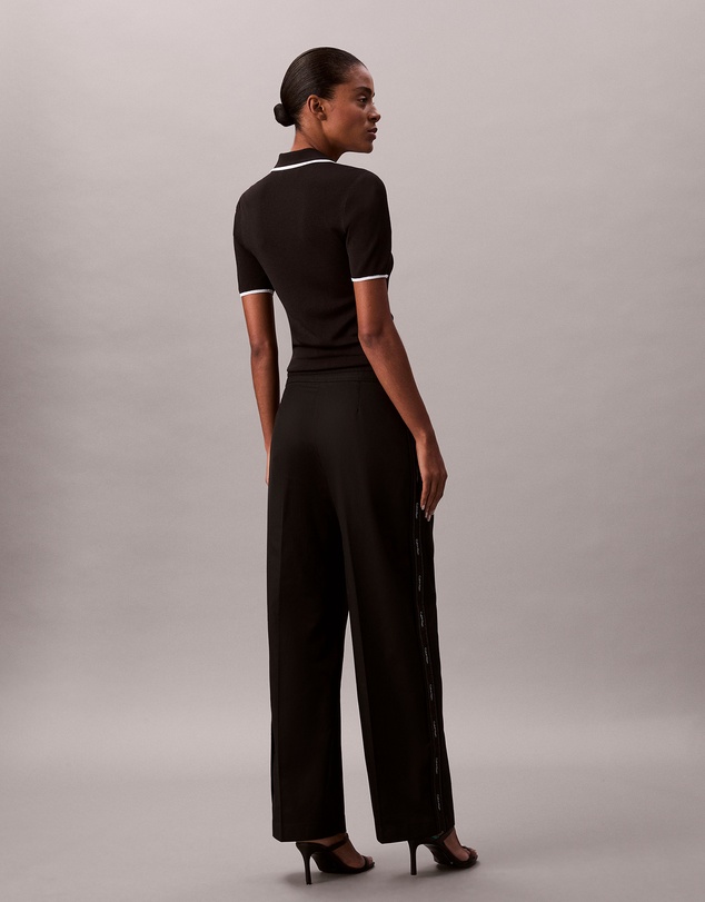 Calvin Klein Jeans - Cotton Twill Logo Tape Pants
