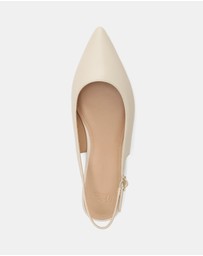 Wittner - Mary Hi Shine Leather Flat Slingbacks