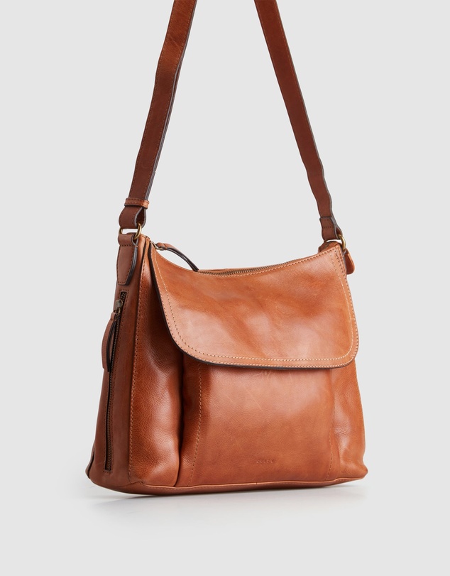 Evity - Maya Leather Large Crossbody Bag