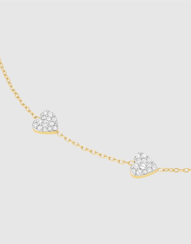 Rosefield - Three Hearts Gold-Tone Bracelet