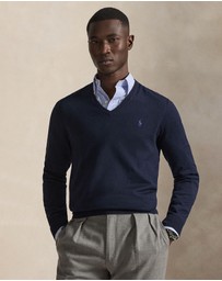 Polo Ralph Lauren - Slim Fit Cotton V-Neck Sweater