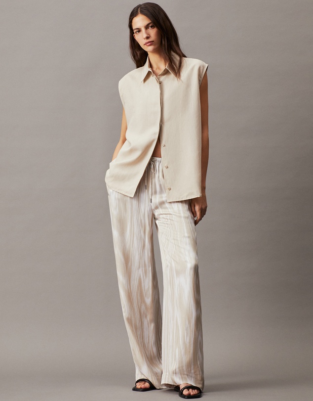Calvin Klein - Relaxed Twill Printed Trousers