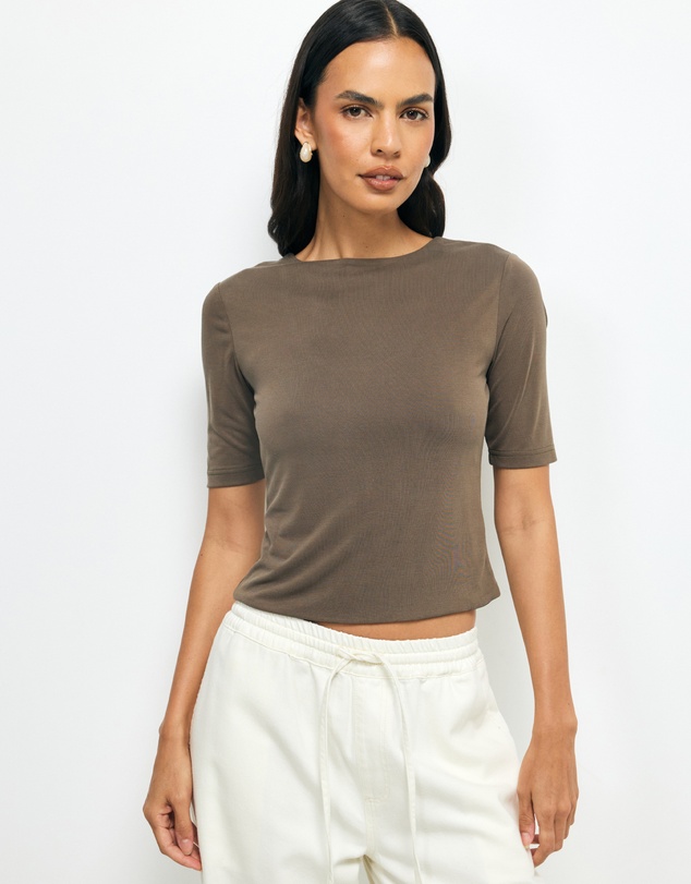 AERE - Kora Scoop Back Top