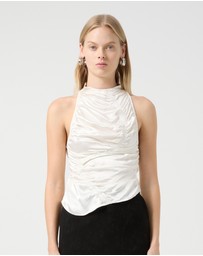 Third Form - Elemental Ruched Top | White