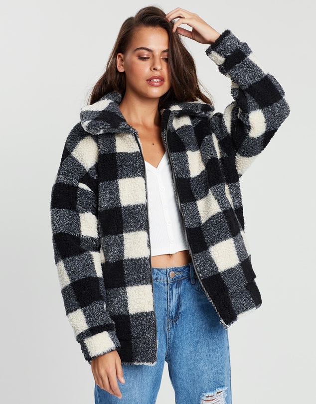 All About Eve - Checker Teddy Jacket