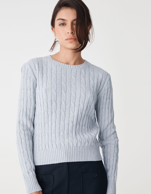 Forcast - Juanita Cotton Cable Knit