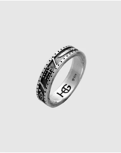 Haze & Glory - ICONIC EXCLUSIVE - Foresight Ring in Oxidised 925 Silver