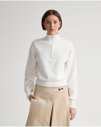 Oxford - Victoria Crop Zip Neck Knit