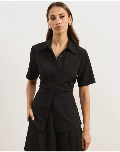 Atmos&Here - Aveline Tie Back Shirt