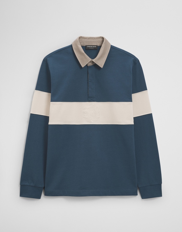 Country Road - Australian Cotton Panel Rugby Polo