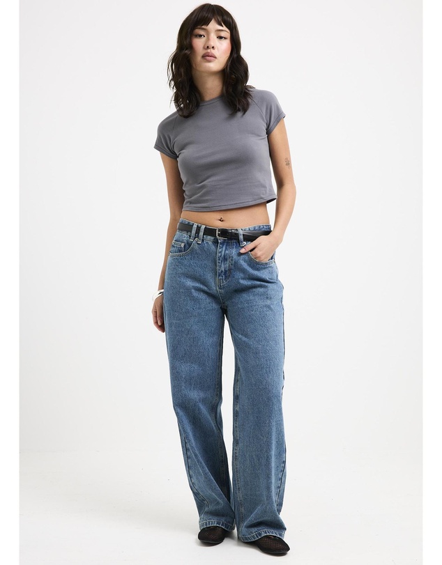 Insight - Priya Mid Straight Denim Jeans