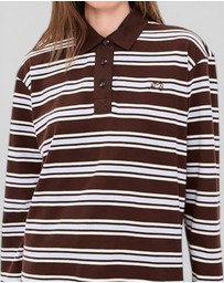rag & bone - Rugby Stripe Long Sleeve Polo