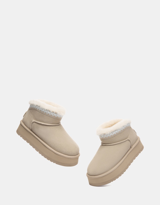 EVERAU - Australian Shepherd Ugg Liora Cow Suede Upper UGG Boots