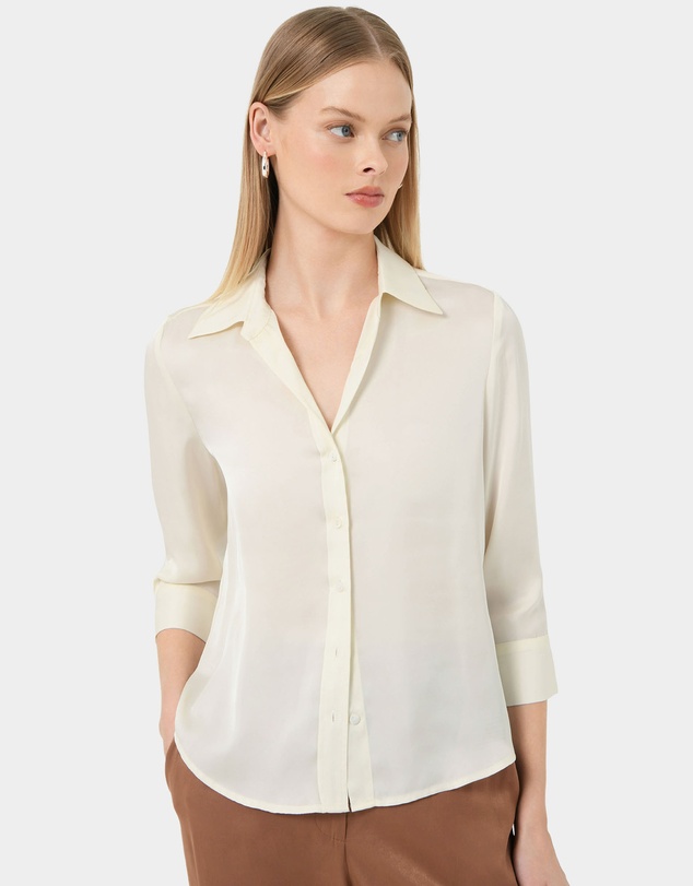 Forcast - Hailee 3/4 Sleeve Satin Blouse