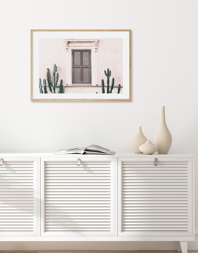 Olive et Oriel - La Casa Rosa Art Print