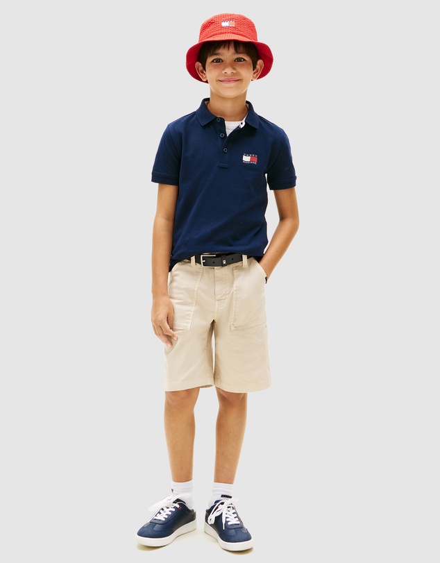 Tommy Hilfiger - Boys Regular Fit Wavy Flag Polo Shirt - Kids