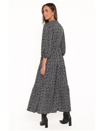 Petal & Pup - Dixon Maxi Dress - Black Ditsy Floral